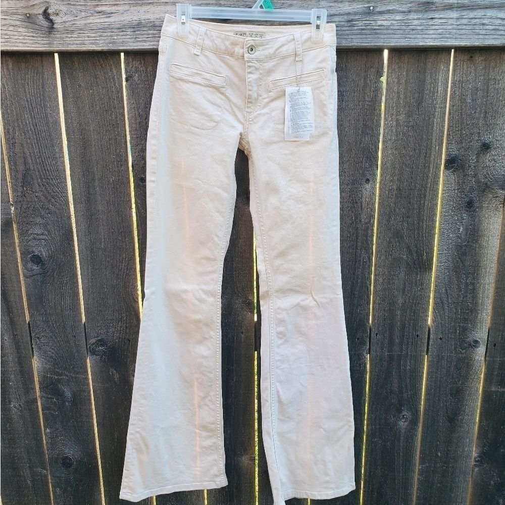 ZARA basic  denim ivory jeans - Picture 9 of 16